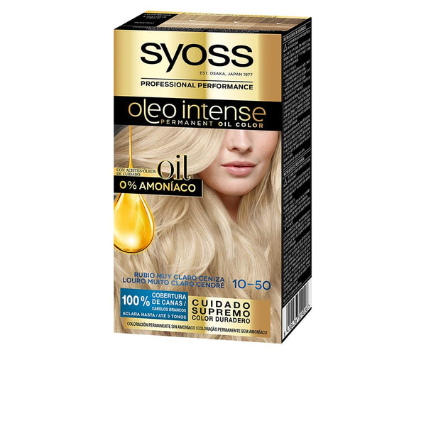 OLEO INTENSE ammonia-free hair color #10.50 - light ash blonde 5 pcs-0