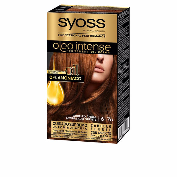 OLEO INTENSE ammonia-free hair color #6.76-amber copper 5 pz-0