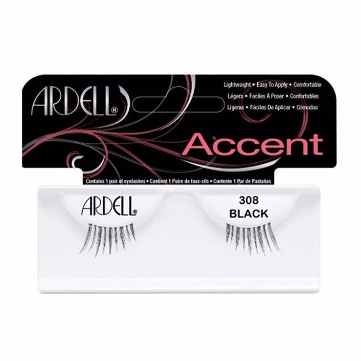 ACCENT eyelashes #308-black 1 u-0