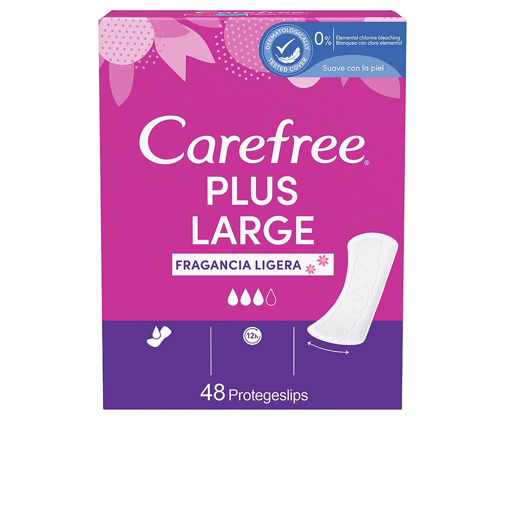 CAREFREE PLUS LARGE fragrance-free protector 48 u-0