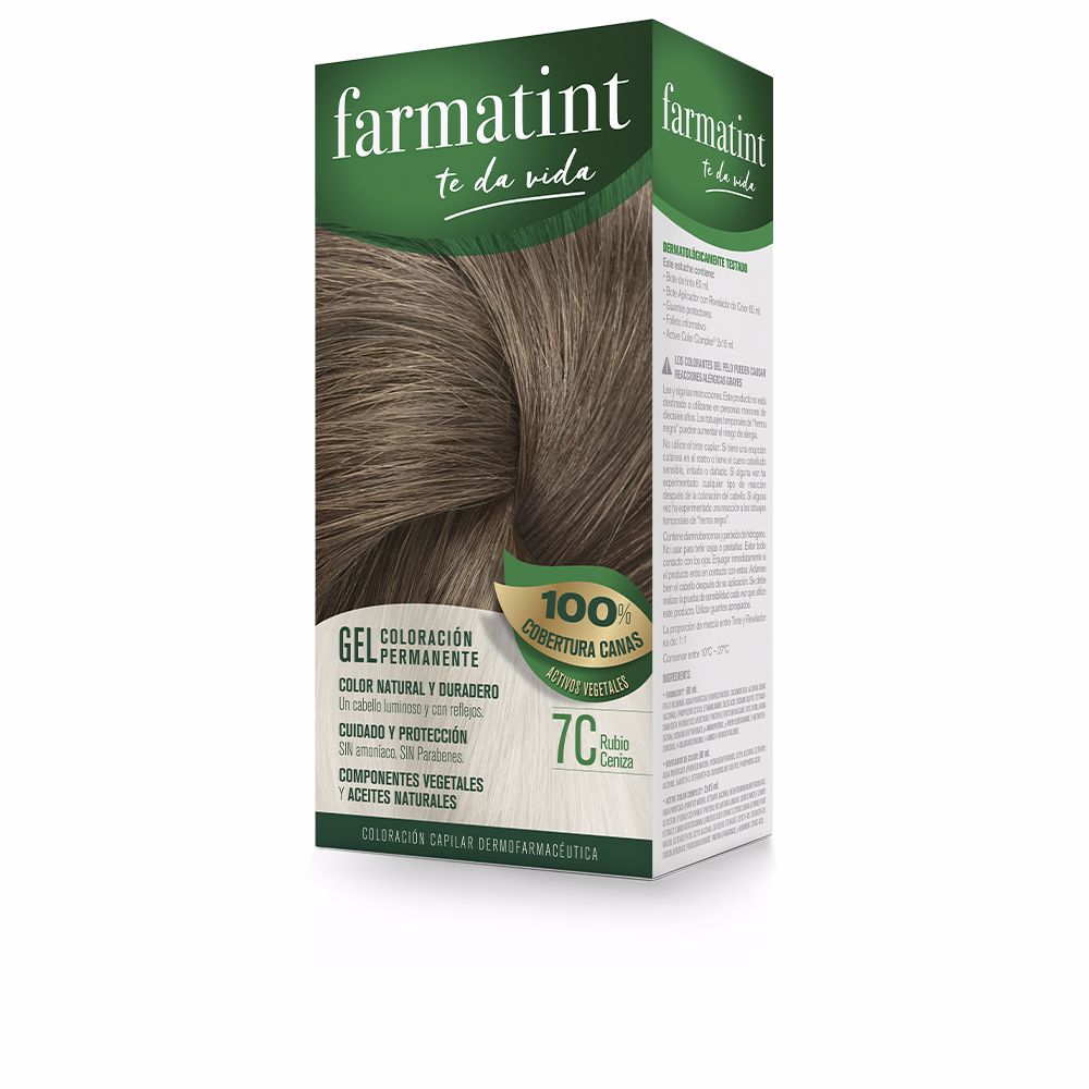 FARMATINT GEL permanent coloring #7c-ash blonde 5 units-0
