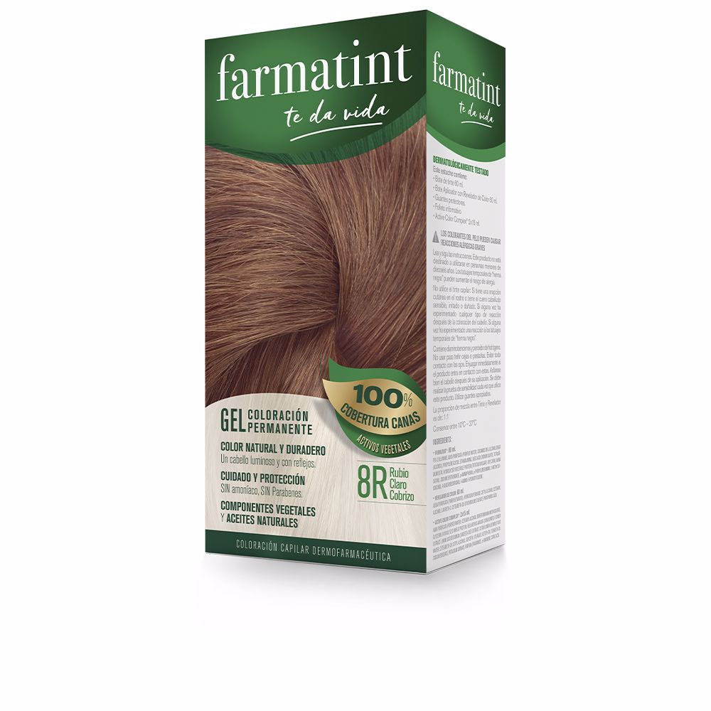 FARMATINT GEL permanent color #8r-light copper blonde 5 units-0