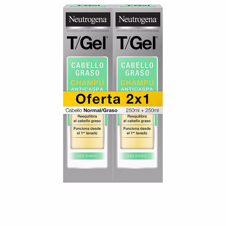 T/GEL NORMAL-OILY ANTI-DANDRUFF SHAMPOO PACK 2 x 250 ml-0