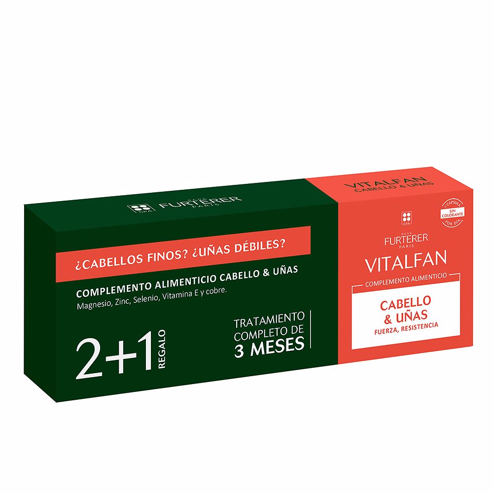 VITALFAN VITALITY HAIR AND NAILS CAPSULES LOT 3 x 30 u-0