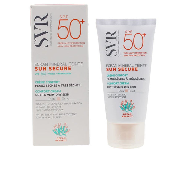 SUN SECURE ecran mineral teinte peaux sèches SPF50+ 60 gr-0