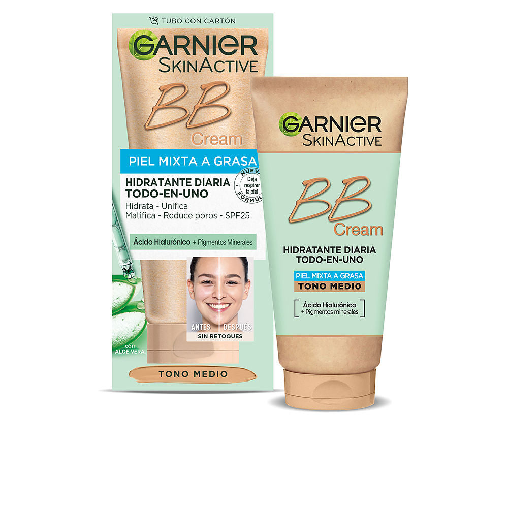 SKINACTIVE BB CREAM combination to oily skin daily moisturizer SPF 25 #medium tone 50 ml-0