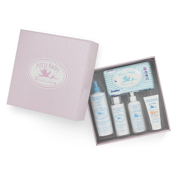 INFANTIL CAJA RAYAS ROSA NEW set 5 pz-0