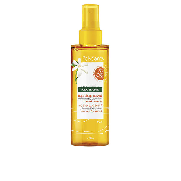 POLYSIANES MONOÏ Y TAMANU BIO solar dry oil SPF30 200 ml-0