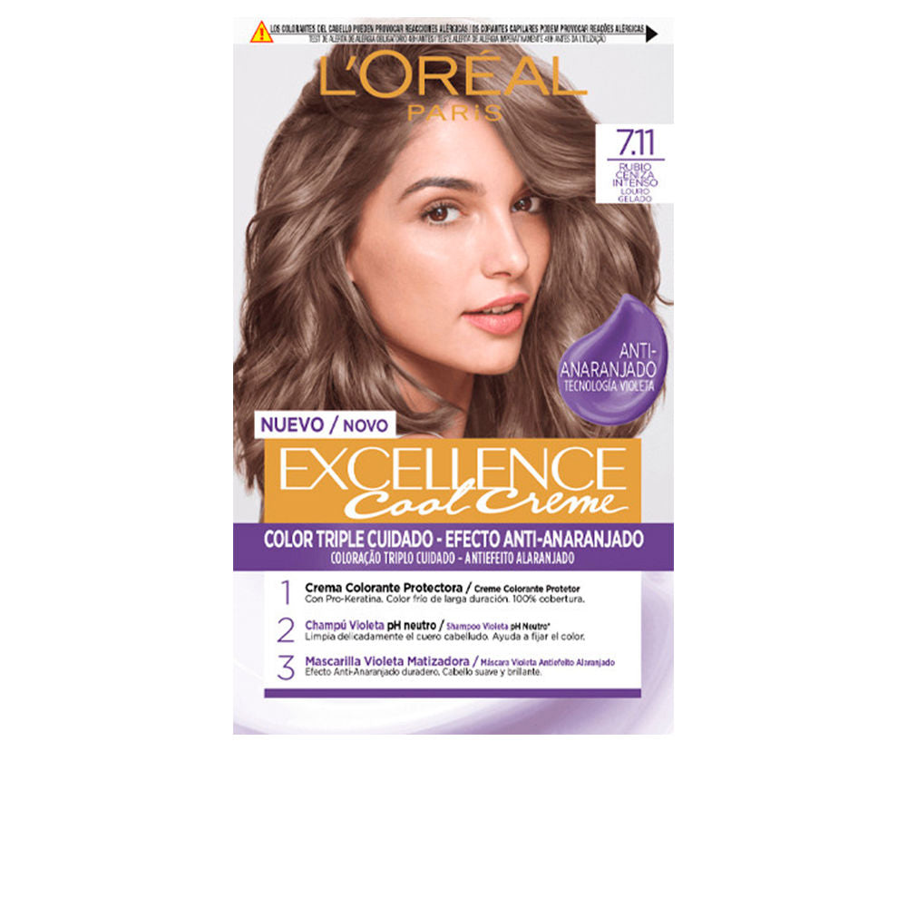 EXCELLENCE COOL dye #7.11-intense ash blonde 192 ml-0