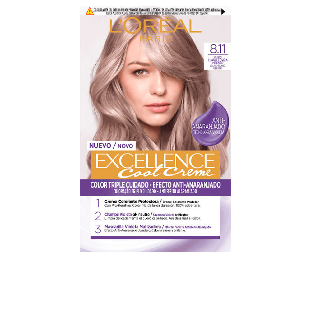 EXCELLENCE COOL dye #8.11-light ash blonde 192 ml-0