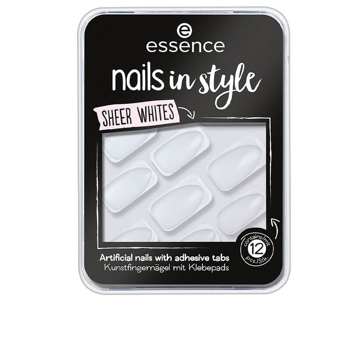 NAILS IN STYLE uñas artificiales #11-sheer whites-0