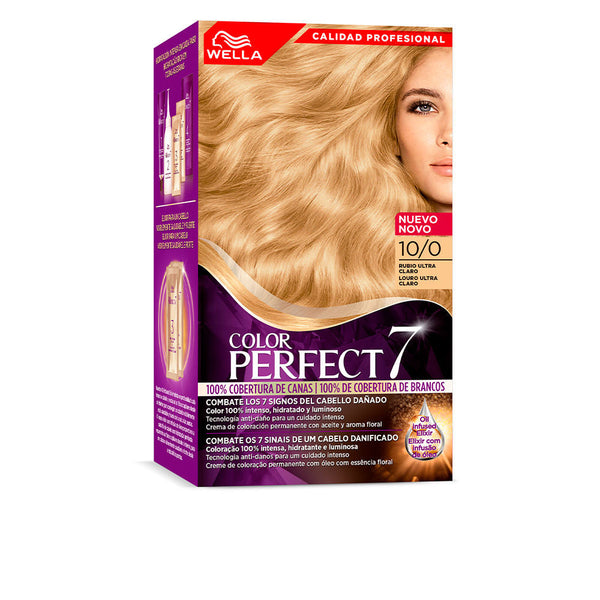 WELLA COLOR PERFECT 7 100% gray coverage #10/0-ultra light blonde 6 u-0