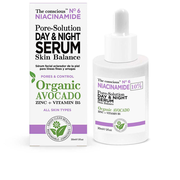 NIACINAMIDE pore-solution day & night serum organic avocado 30 ml-0