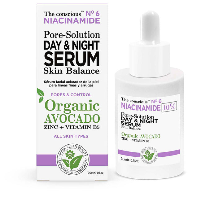 NIACINAMIDE pore-solution day & night serum organic avocado 30 ml-0
