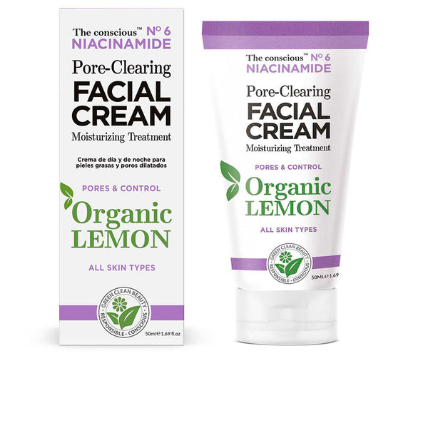 NIACINAMIDE pore-clearing facial cream organic lemon 50 ml-0