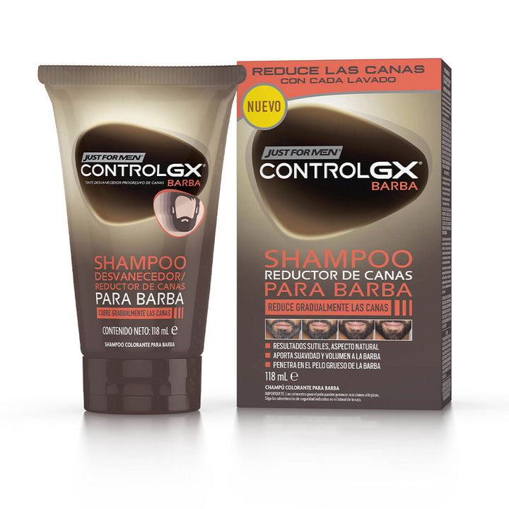 CONTROL GX gray hair reduction shampoo for beard 118 ml-0