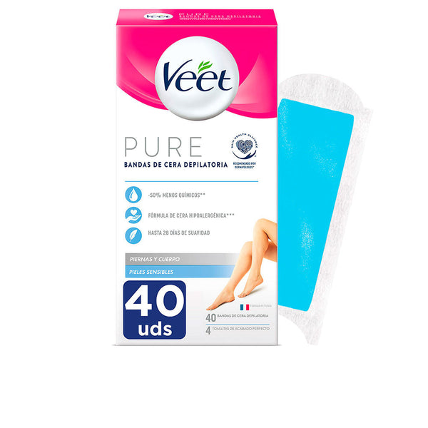 PURE WAX BANDS sensitive skin body 40 u-0