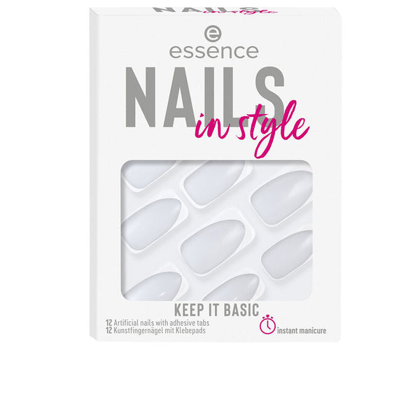NAILS IN STYLE artificial nails #15-keep it basic 12 u-0
