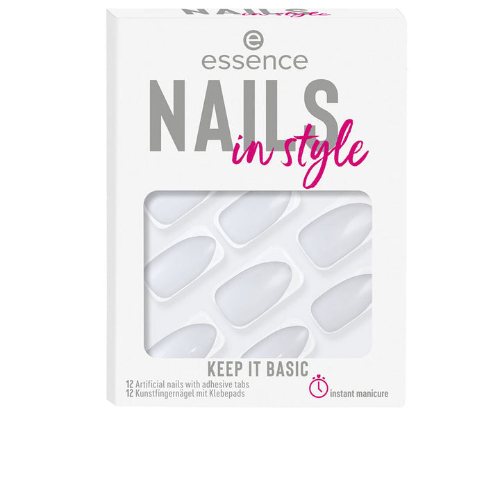 NAILS IN STYLE artificial nails #15-keep it basic 12 u-0