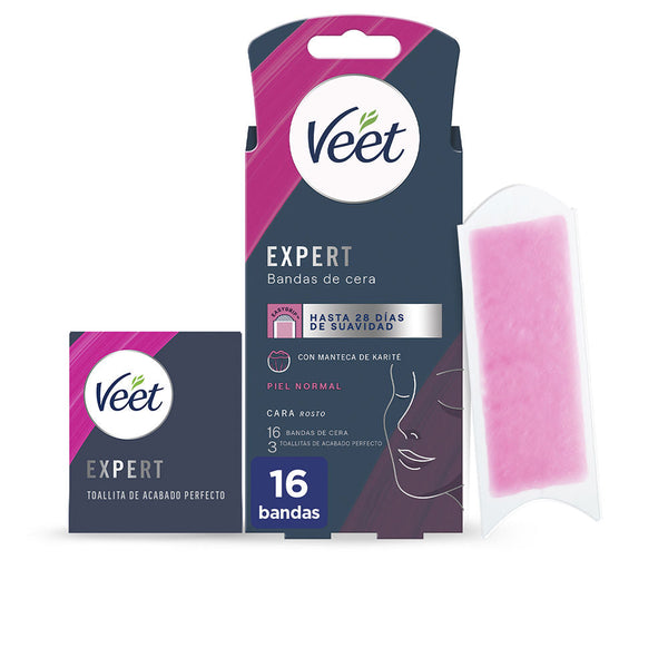 EXPERT FACIAL wax strips normal skin 16 u-0