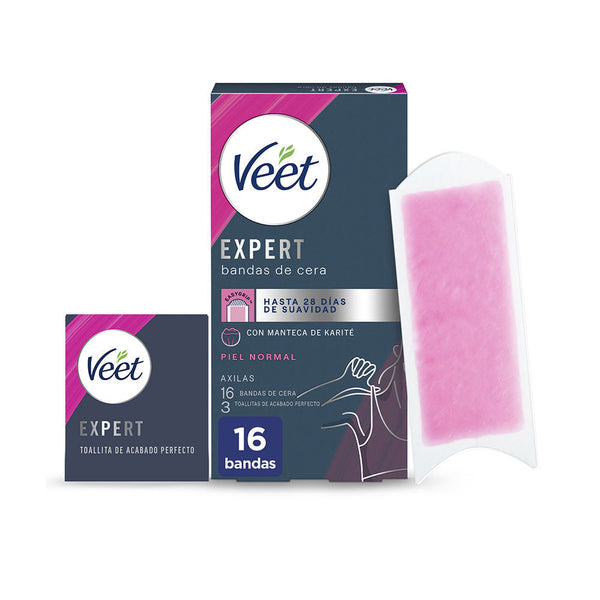 EXPERT ARMPITS depilatory wax strips normal skin 16 u-0