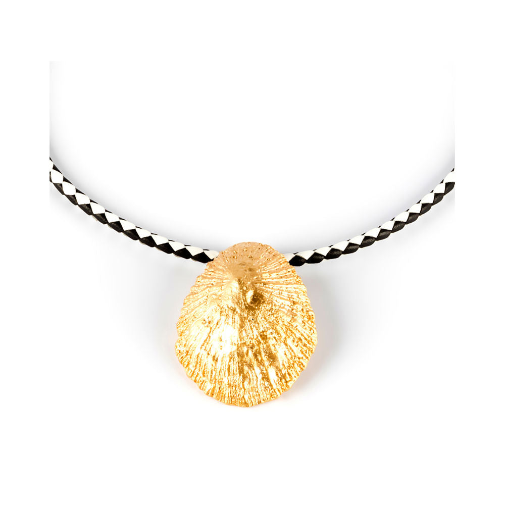 CALOBRA LUXE BLACK &amp; WHITE necklace #shiny gold 1 u-0