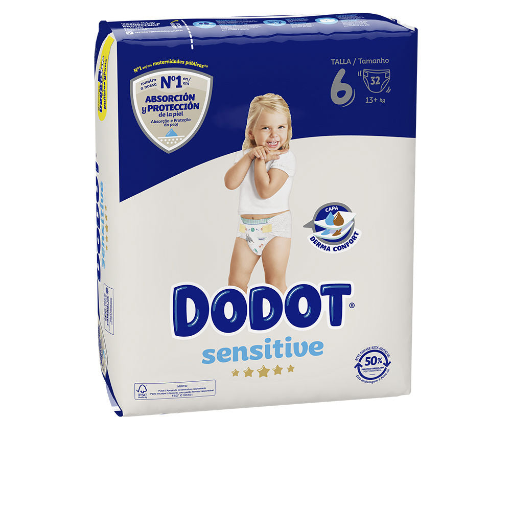 DODOT SENSITIVE size 6 diapers +13 kg 32 u-0