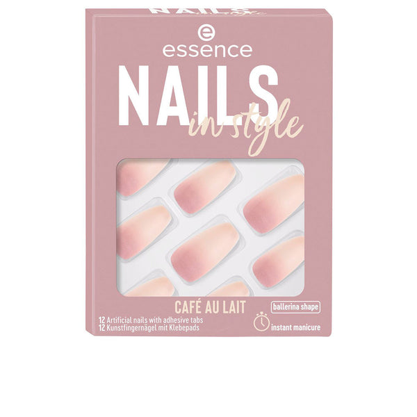 NAILS IN STYLE artificial nails #16-café au lait 12 u-0