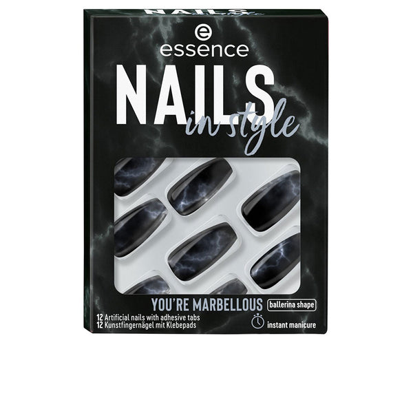 NAILS IN STYLE artificial nails #17-you&#39;re marbellous 12 u-0