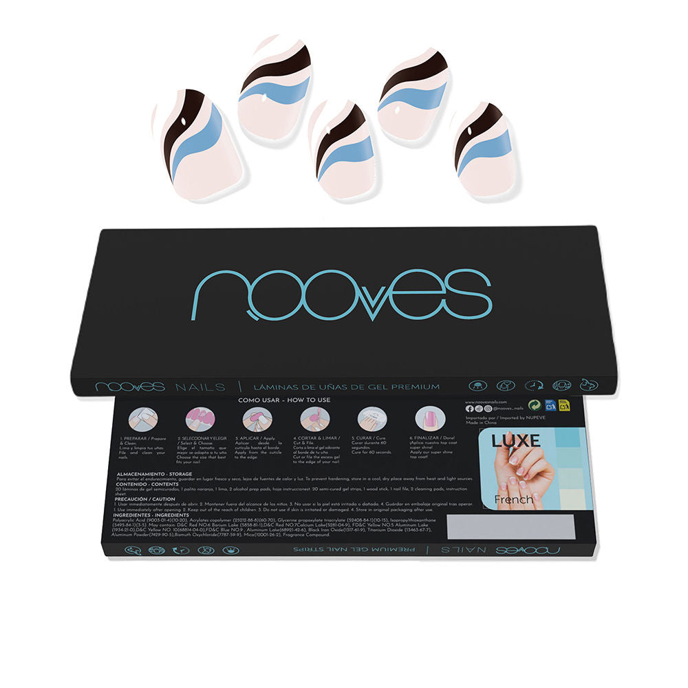 GEL NAIL SHEETS flowing stream premium glam #Art Design 20 units-0