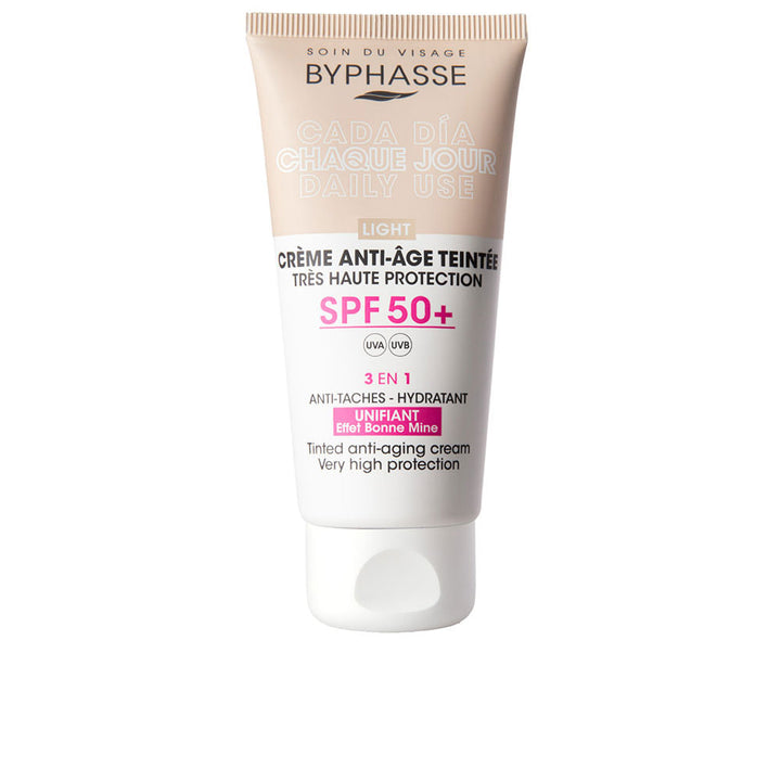 Anti-aging FACIAL CREAM with color SPF50+ #light 50 ml-0