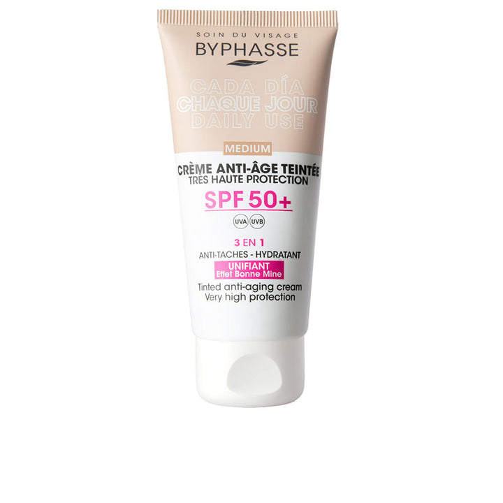 Anti-aging FACIAL CREAM with color SPF50+ #medium 50 ml-0