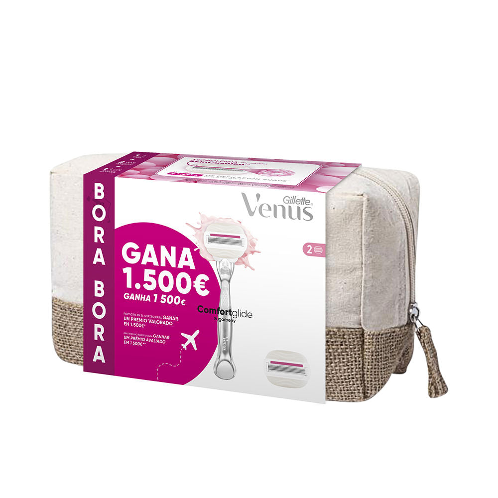 GILLETTE VENUS SUGARBERRY TOILETRY BAG BORA BORA machine + 2 refills-0