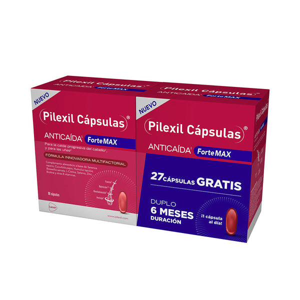 PILEXIL FORTE MAX anti-hair loss capsules pack 2 x 90 units-0