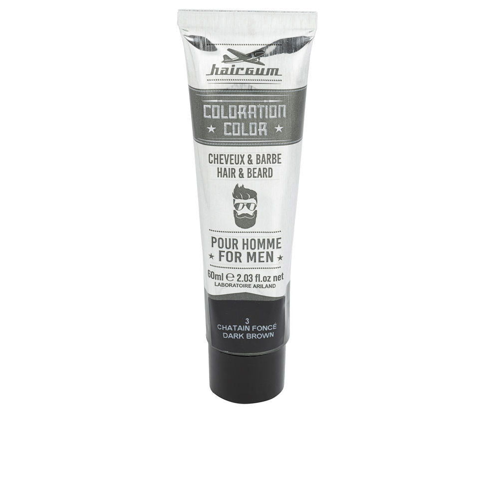 COLORATION beard and hair dye #3-Dark Brown 60 gr-0