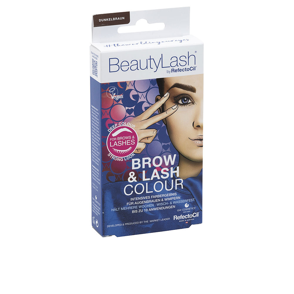 BEAUTYLASH BROW &amp; LASH COLOUR eyebrow and eyelash tint kit #Dark Brown 1 unit-0