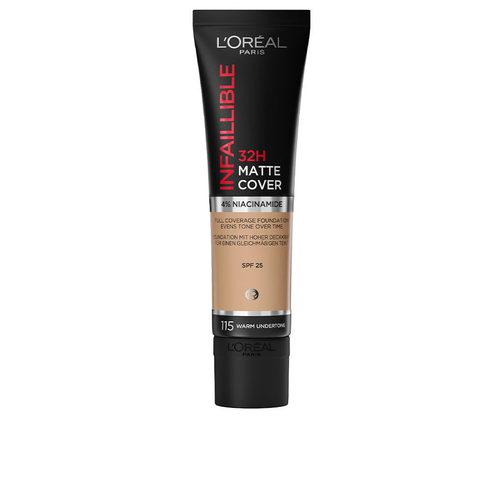 INFAILLIBLE 32H matte cover foundation #115-Warm Undertone 30 ml-0