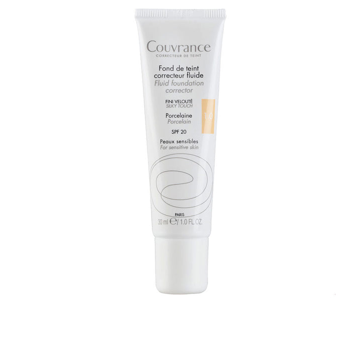 COUVRANCE fluid makeup base for sensitive skin #honey 30 ml-0