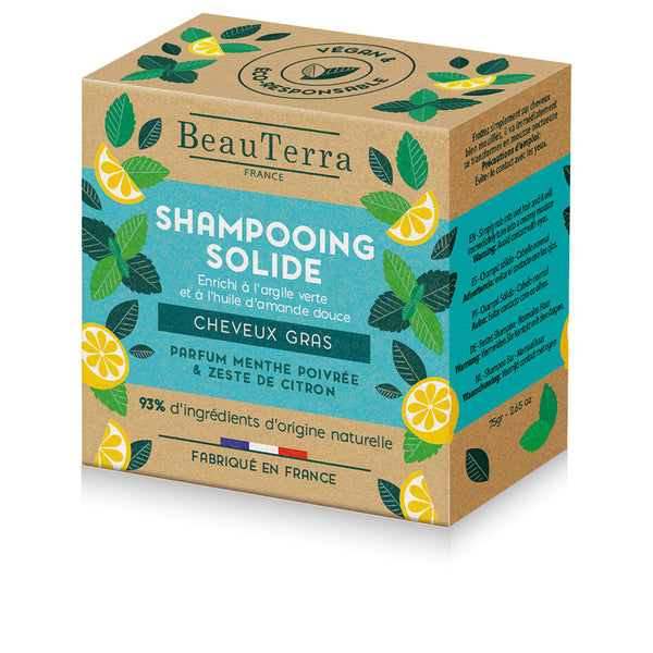 SOLIDE mint and lemon peel shampoo 75 gr-0