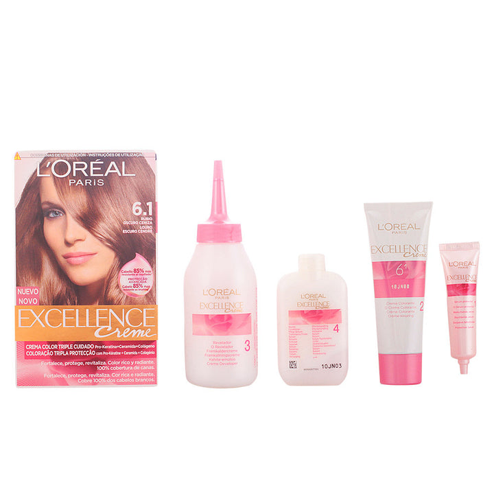 EXCELLENCE Creme dye #6.1-dark ash blonde 192 ml-0