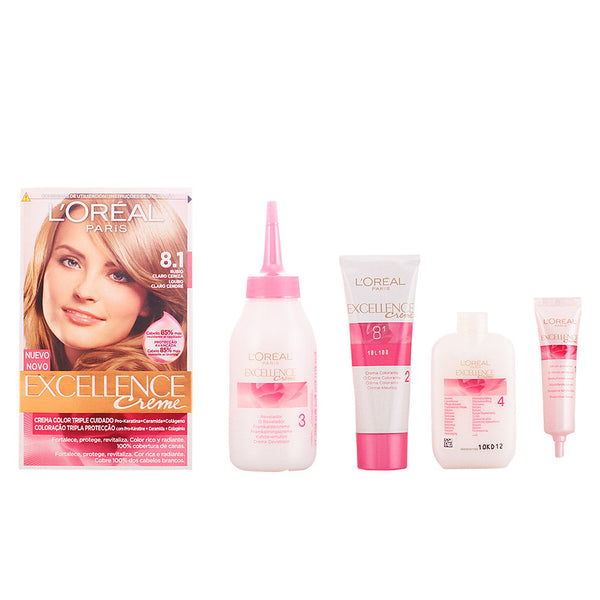 EXCELLENCE Creme dye #8.1-light ash blonde 192 ml-0