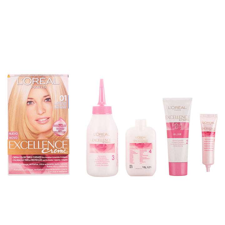 EXCELLENCE Creme dye #01 natural ultra light blonde 192 ml-0