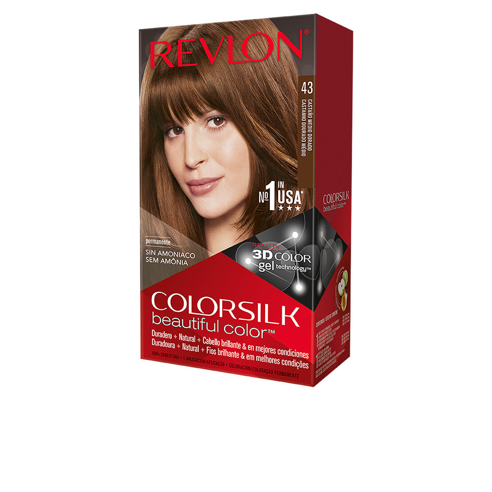 COLORSILK tinte #43-castaño medio dorado 1 u-0