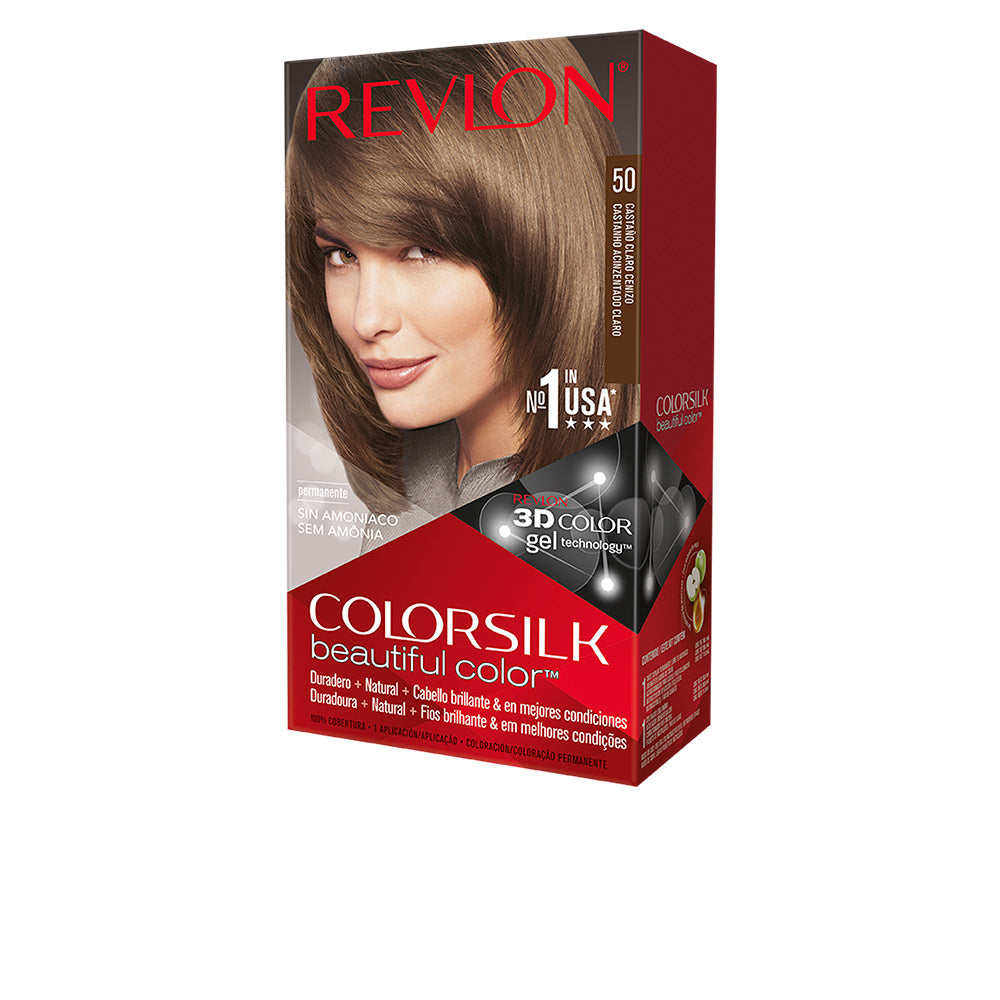COLORSILK tinte #50-castaño claro cenizo 1 u-0