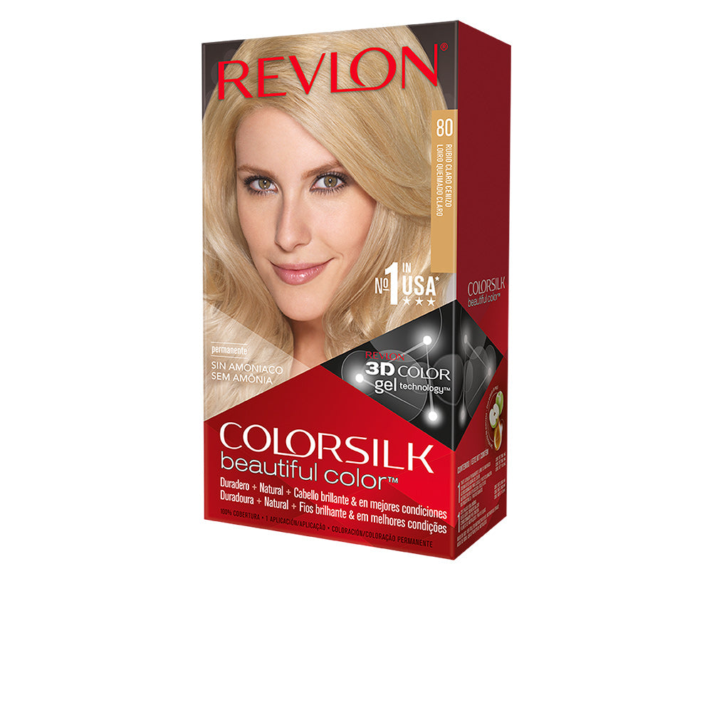 COLORSILK tinte #80-rubio claro cenizo 1 u-0