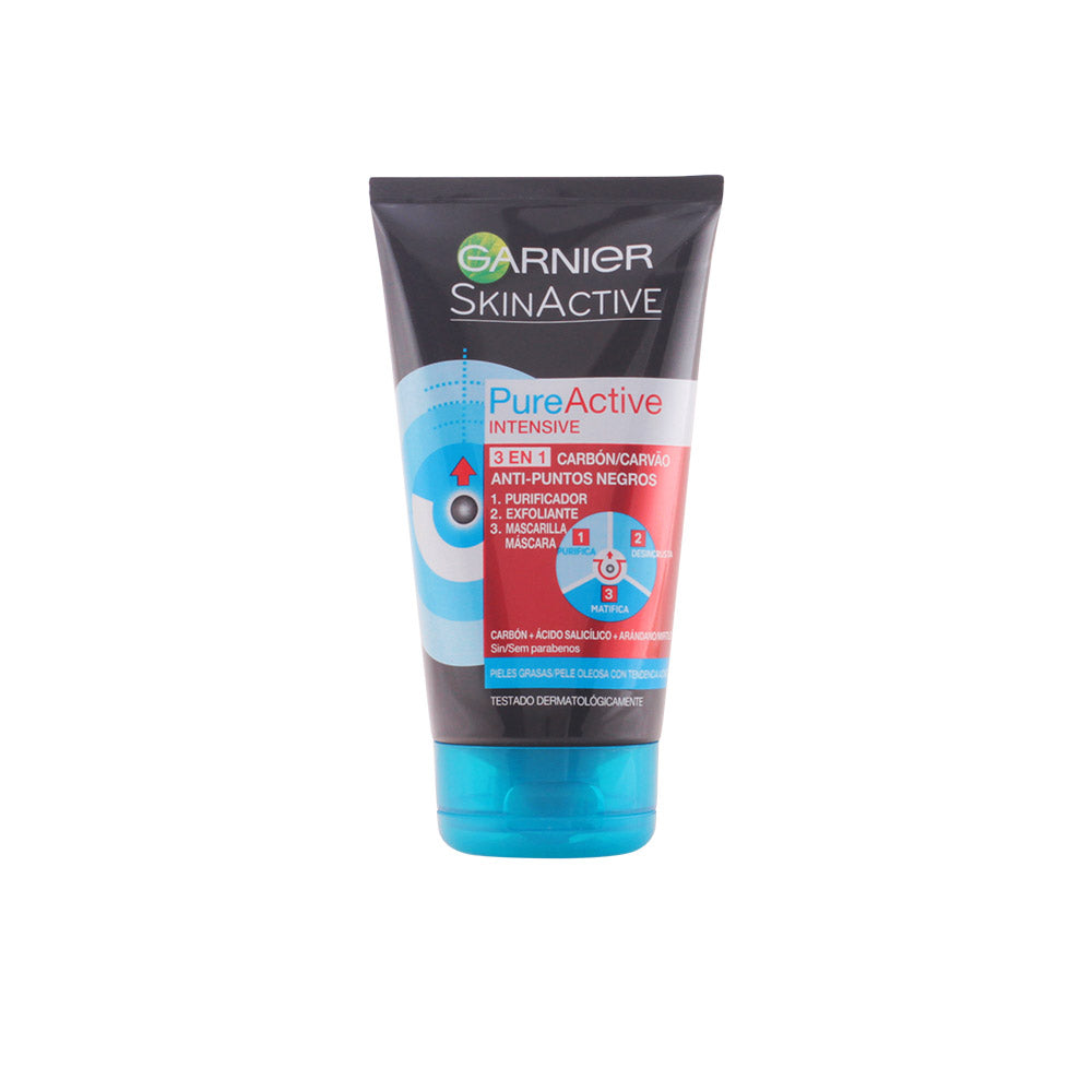 PURE ACTIVE intensive 3-in-1 charcoal anti-blackheads for oily skin 150 ml-0