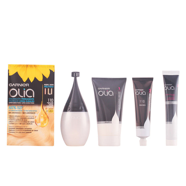 OLIA coloración permanente #110 rubio super aclarante set-0