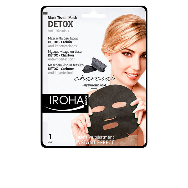 DETOX CHARCOAL BLACK tissue facial mask 1use 1 u-0