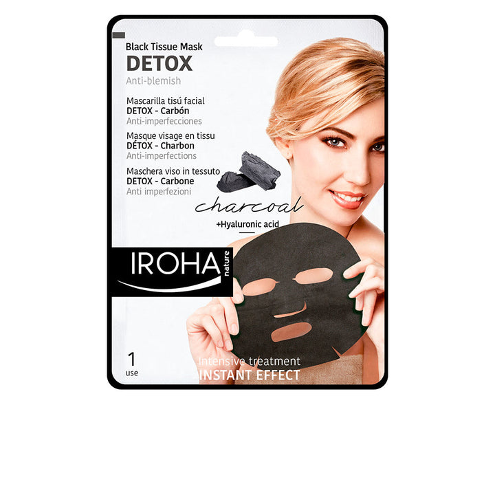 DETOX CHARCOAL BLACK tissue facial mask 1use 1 u-0