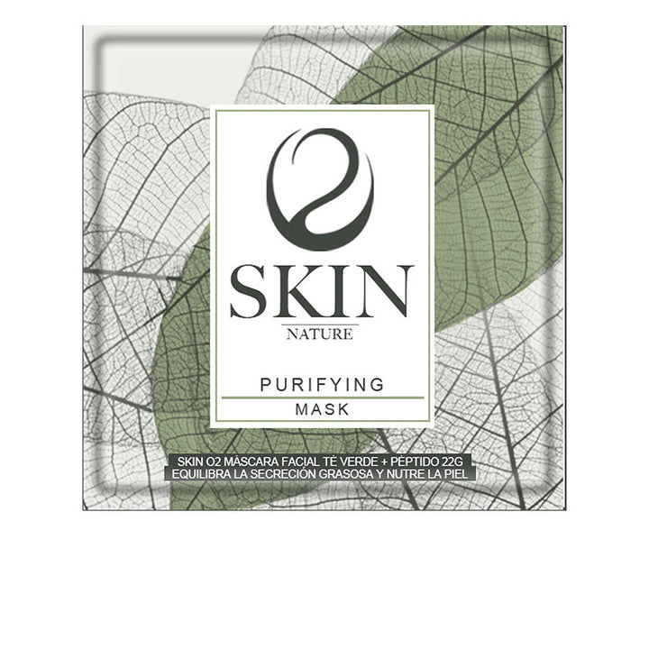 SKIN O2 green tea + peptide facial mask 22 gr-0